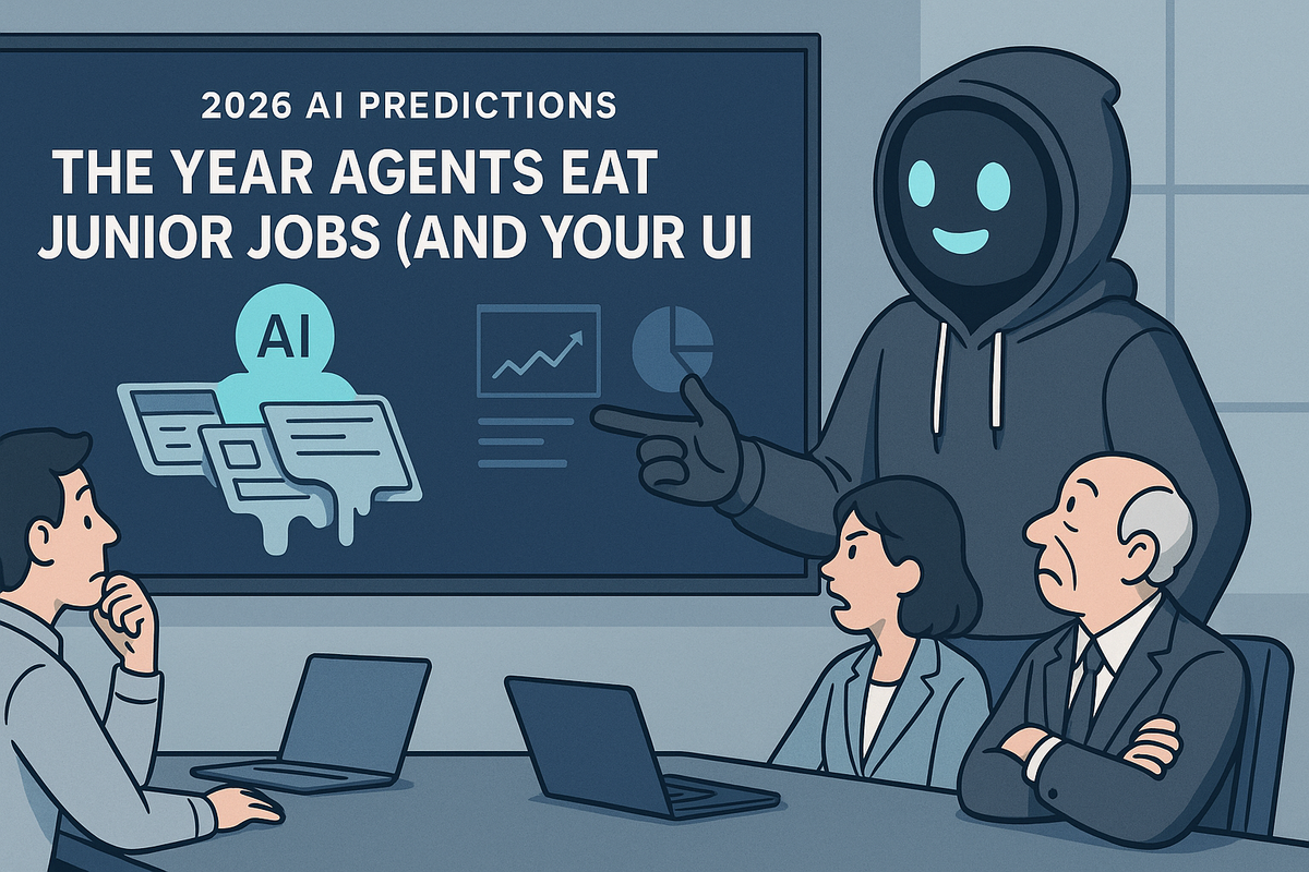 2026 AI Predictions: The Year Agents Eat Junior Jobs (and Your UI)