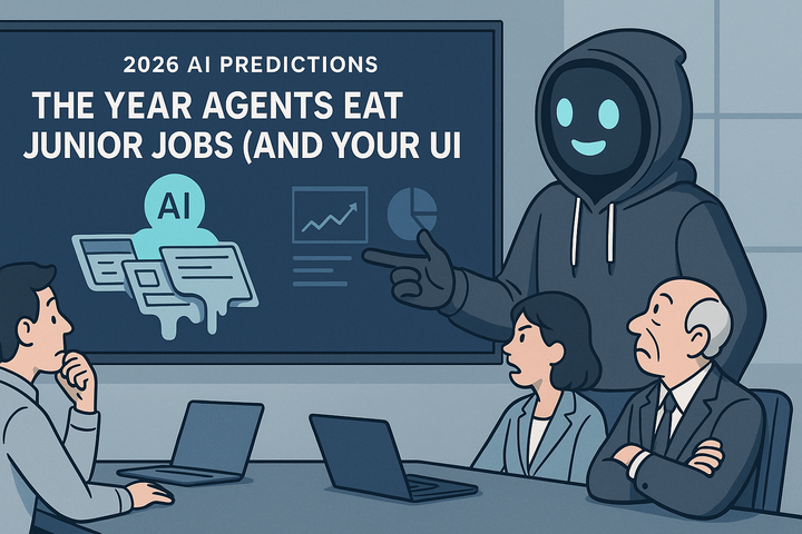 2026 AI Predictions: The Year Agents Eat Junior Jobs (and Your UI)